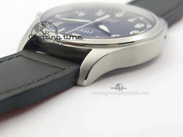 MIROTIME 0501 Mark XVIII IW327001 SS Mk Maker Best Edition Black Dial On Black Leather Strap A SunProtective 7299